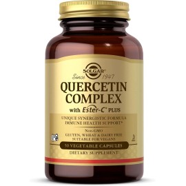 Solgar Quercetin Ester C Plus Immune Antioxidant Support 50 Veg Capsules