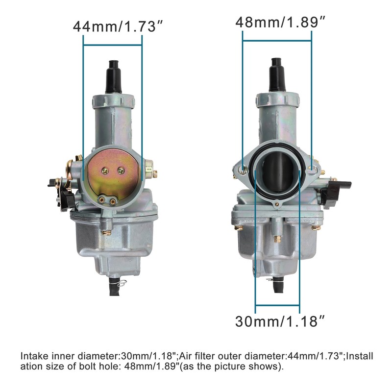 GOOFIT PZ30 Carburetor 30mm Replacement for 150cc 175cc 200cc 250cc