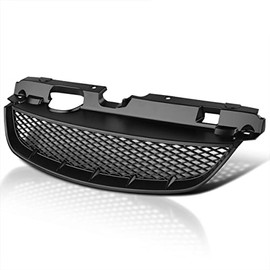 Spec-D Tuning Matte Black Mesh Bumper Hood Grille Grill Compatible with Honda Civic 2/4 Dr 2004-2005