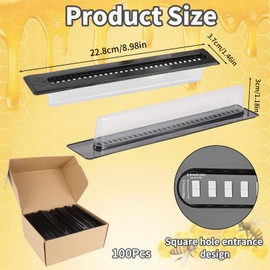 100PCS Small Hive Trap Beehive Easy to Use for Beekeeping Tools Beekeeping Supplies (Black)