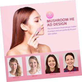 Gatuida 2 Sets Makeup Sponge Set of Portable Beauty Pens with Handle for Easy Application Pink Purple for Foundation Blush and Concealer