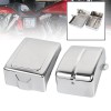 Unbranded Chrome ABS Battery Box Side Cover For Harley Dyna