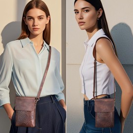 APHISON Small Crossbody Bags for Women Trendy, Leather Crossbody Phone Purses Handbags with Adjustable Strap