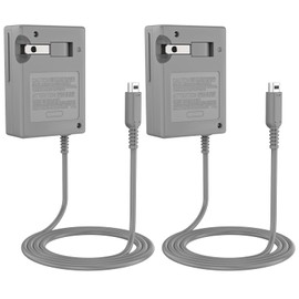 RuntoGOL AC Power Charge Replacement for 2DS 3DS Console,Power Adapter for 3DS/3DSXL/DSi/DSi XL/2DS/2DS XL/New 3DS XL,100~240V Wall Plug(2Pcs Charger)