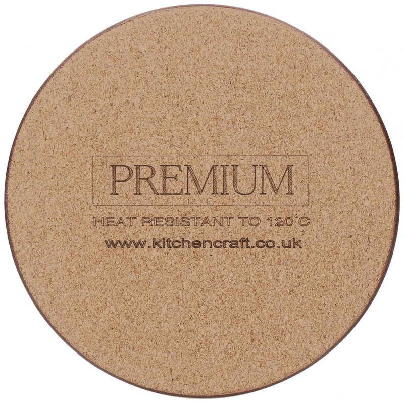 Creative Tops Duck Egg Floral Bird Cork-Back Premium Round Coasters,