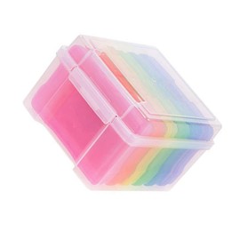 Ciieeo 1set Greeting Card Storage Organizer with Removable Dividers Photo Case Box for Cards Compact Stackable Design for Easy Organization