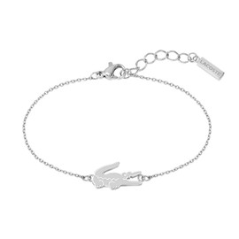Lacoste Expanding Bracelet 2040046 for Women’s Collection, Crocodile, Stainless Steel, Without gemstones
