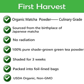 Organic Culinary Grade Matcha Green Tea Powder - 4 oz