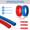 GUOFIS 1/2 Inch PEX-B Pipe,2 Rolls Blue & Red Each