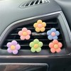 ZENTRIC Flower Air Vent Clip,6 Pcs Car Air Vent Clips