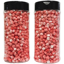 Sarah's Candy Factory 2.7 Oz (2 PACK) Dehydrated Peppermint Marshmallow Bits in Reusable Jar