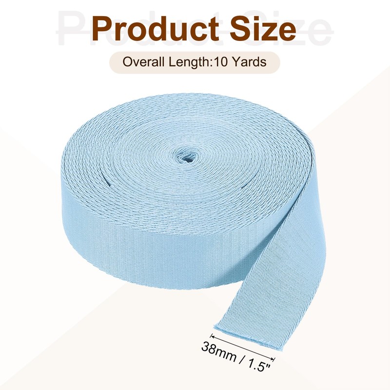 sourcing map 10 Yards Nylon Webbing Strap, 1 3/8-inch(38mm) Flat