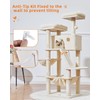 Taoqimiao Cat Tree 57.5-Inch, Cat Tower for Indoor Cats Large