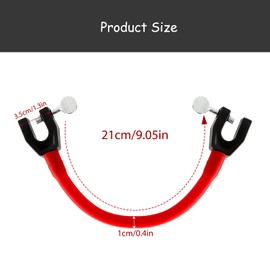 Rumyve Ski Tip Connectors,Ski Skill Adapters,Ski Tips Connectors Elastic Clip Teach Control,Training Aid Snowboard Accessories for Kids Beginners