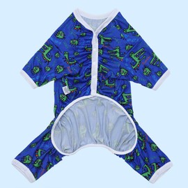 CuteBone Big Dog Clothes Pitbull Golden Retriever Post Surgery Suit Stretchy Calming Anxiety Pet Pajamas Shirts Shedding Suits Onesie for Medium/Large Sized Dogs Labrador Bully ZP23L