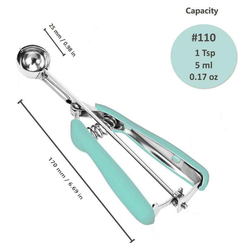 Cookie Scoop, 18/8 Stainless Steel Cookie Scooper, Mini Cookie Scoops