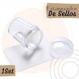 Veraly Kit Estampador De Sellos Para Uñas Con Raspador Decoración F