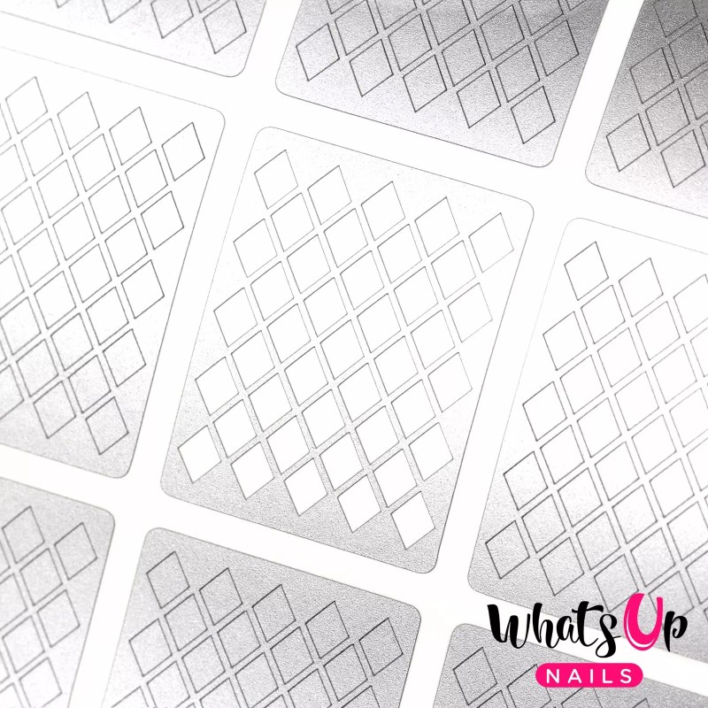 Whats Up Nails Diamond Pattern Stencils for Nails, Nail Stickers,
