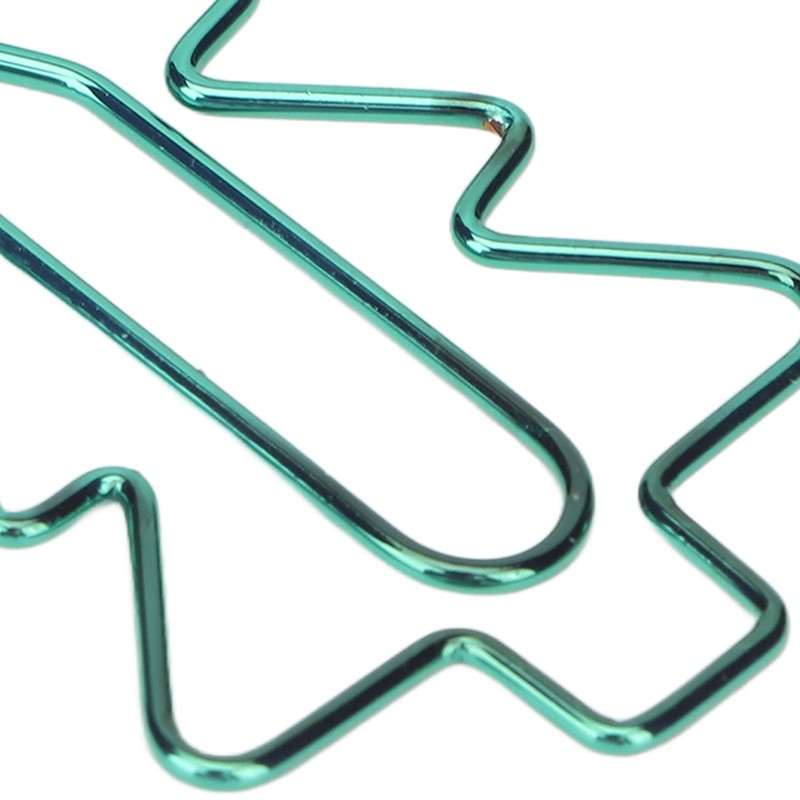 100Pcs Paper Clips Cute Unique Tree Shape Electroplating Process Lightweight