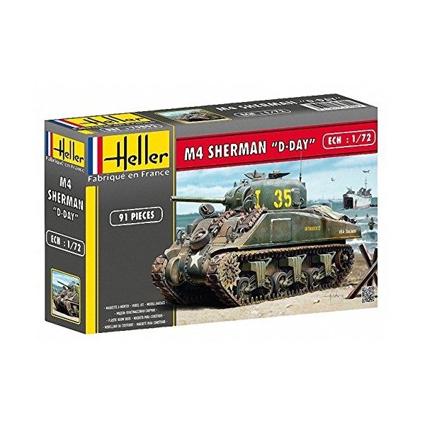 Heller 79892 "M4 Sherman D-Day Plastic Model Kit, 1: 72 Scale