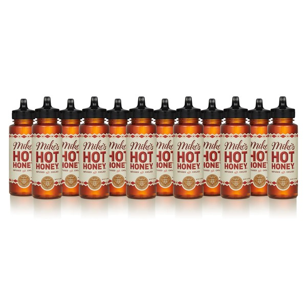 Mike's Hot Honey  Squeeze Bottle Honey with a Kick, 12 Ounce (Pack of 12)