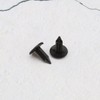 EMSea 30pcs Plastic Fir Tree Trim Clips Black 6mm Hole