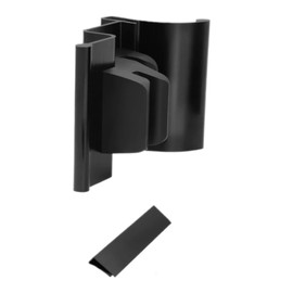 Eudaimonia RV Shower Door Handle for Tri-Slide Door w/Bumper & No T Bar - Black