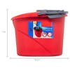 DqOasd Quick Wring Bucket, 2.5 Gallon Mop Bucket with Wringer,