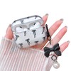 MINSCOSE Compatible with AirPods Pro 2nd/1st Generation Case Clear Case,Cute