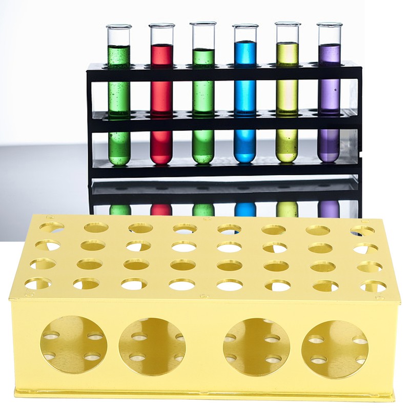 Test Tube Rack Multiple Holes Stainless Steel Tubing Stand Holder
