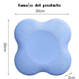 THJOPOKEEL 2 Paquetes Rodilleras de Yoga, Almohadilla de Espuma Antideslizante para Yoga Yoga Knee Pad (Azul)