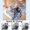 ZHUZHISHAN Bath Mat Rug,Gilt Marble Non Slip Quick Dry Super