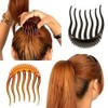 Multifunction Plastic Hair Extension Comb Hair Donut Pads Ponytail Hair