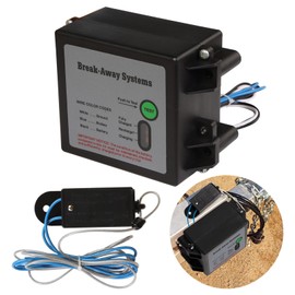 Jack Boss Trailer Breakaway Kit, LED Test Controller System, Universal for Brakes of Trailer Vehicle Automotive