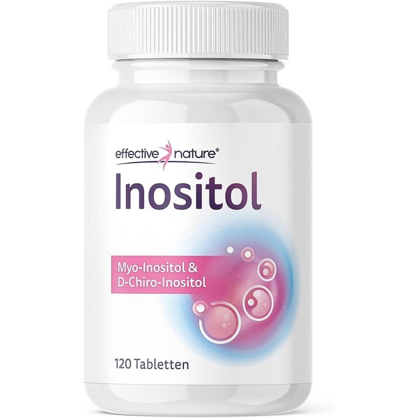 Effective Nature Inositol Tablets with Vitamin B6 and Folic Acid,