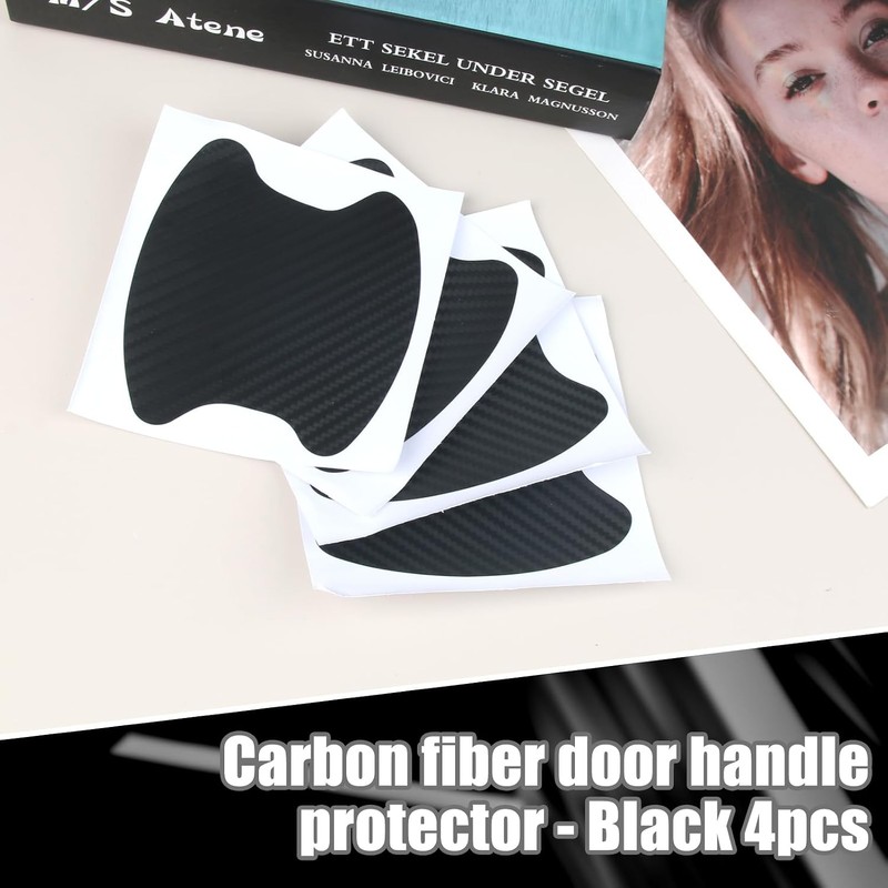 4 Pegatinas de Manija de Puerta 3D Protectores de Arañazos