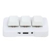 White Mini 3 Key Keypad ABS Bluetooth Receiver USB Comfortable