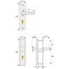 ABUS door protection fitting KLS114 F1, aluminum, 210327