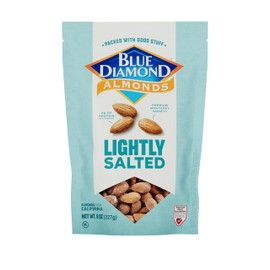 Blue Diamond Almonds, Premium Lightly Salted Snack Nuts For A Low Sodium Option With Protein, 8 Ounce (Pack of 1)