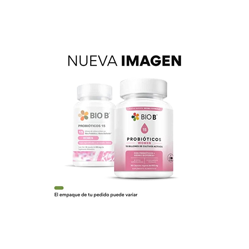 Bio Probióticos Women Billones Ufc Hierro Bioferrin Cepas Especializadas Mujer