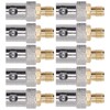 10Pcs RF Coaxial Cable Adapter SMA Female to BNC Female