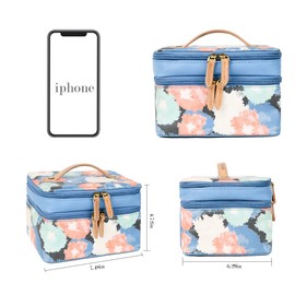 Angelina's Palace Jewelry Organizer Boxes for Women Girls,Eiger Medium Travel Jewelry Case Storage Bag with Detachable Necklace Earring Bracelet Ring Pouches（Bohemian Bliss）