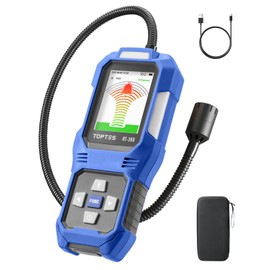 TOPTES RT-389 Rechargeable Refrigerant Leak Detector, HVAC Freon Leak Detector with 3 Sensitivity Modes & 3 Alarm Types, Air Conditioning Detection for CFCs, HCFCs, HFCs, HFOs, HCs - Blue