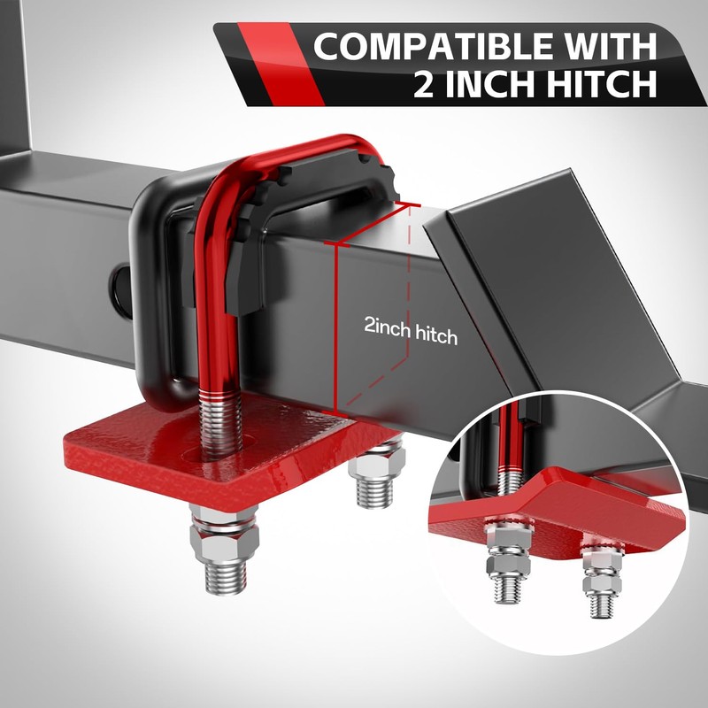 BHock Auto Anti Rattle Hitch Clamp, Hitch Tightener 2 Inch