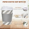 LITOPAK 100 Pack 12 oz Paper Coffee Cups, Disposable Coffee
