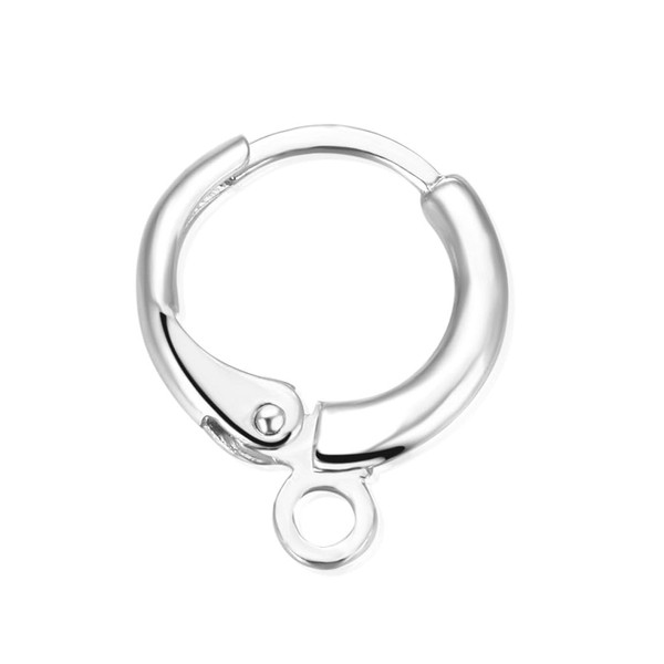 10pcs Adabele Authentic Sterling Silver Round Hoop Huggie Leverback Earring