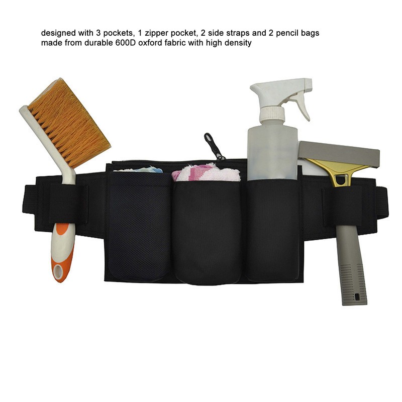 Garden Tool Belt 6 Pockets 2 Straps Waterproof Oxford Fabric