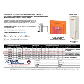 JL Classic Series 9263Z30 10-Pound Fire Extinguisher Cabinet 999G