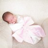 Baby Bag - A Soft Cotton Baby Bonnet in Pink,