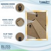 Icona Bay 5x7 Gold Picture Frame, Modern Style Wood Composite